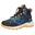 Kinder Trekking Schuhe OPPLAND HIKER Stahlblau/Mango/Mystik Blau