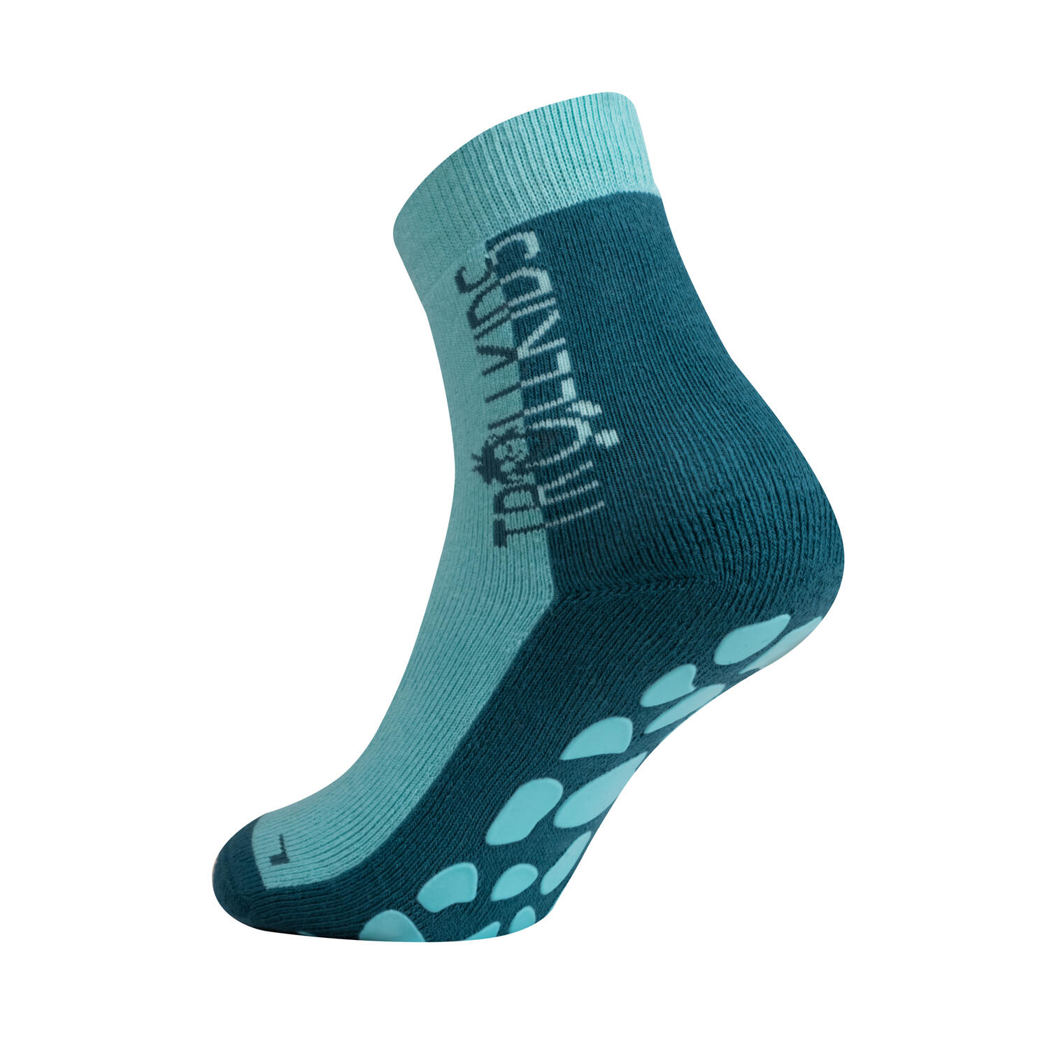 TROLLKIDS Kinder Antirutsch-Socken ANTI SLIP SOCKS Teal-Blau/Wasserblau