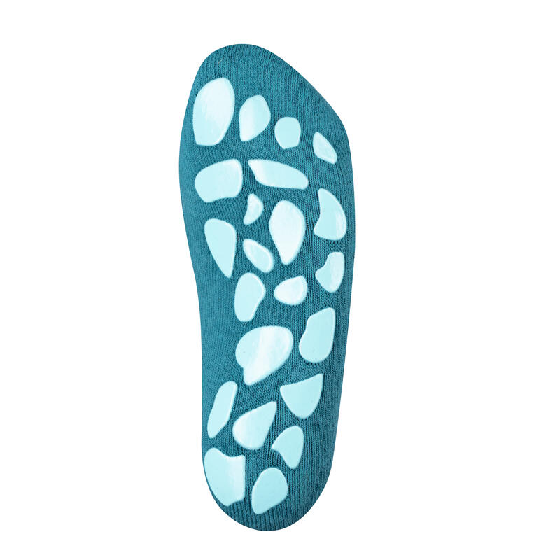 Chaussettes antidérapantes pour enfants ANTI SLIP SOCKS bleu sarcelle/bleu eau