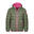 Kinder Daunenjacke Dovrefjell Dunkle Olive/Hellmagenta