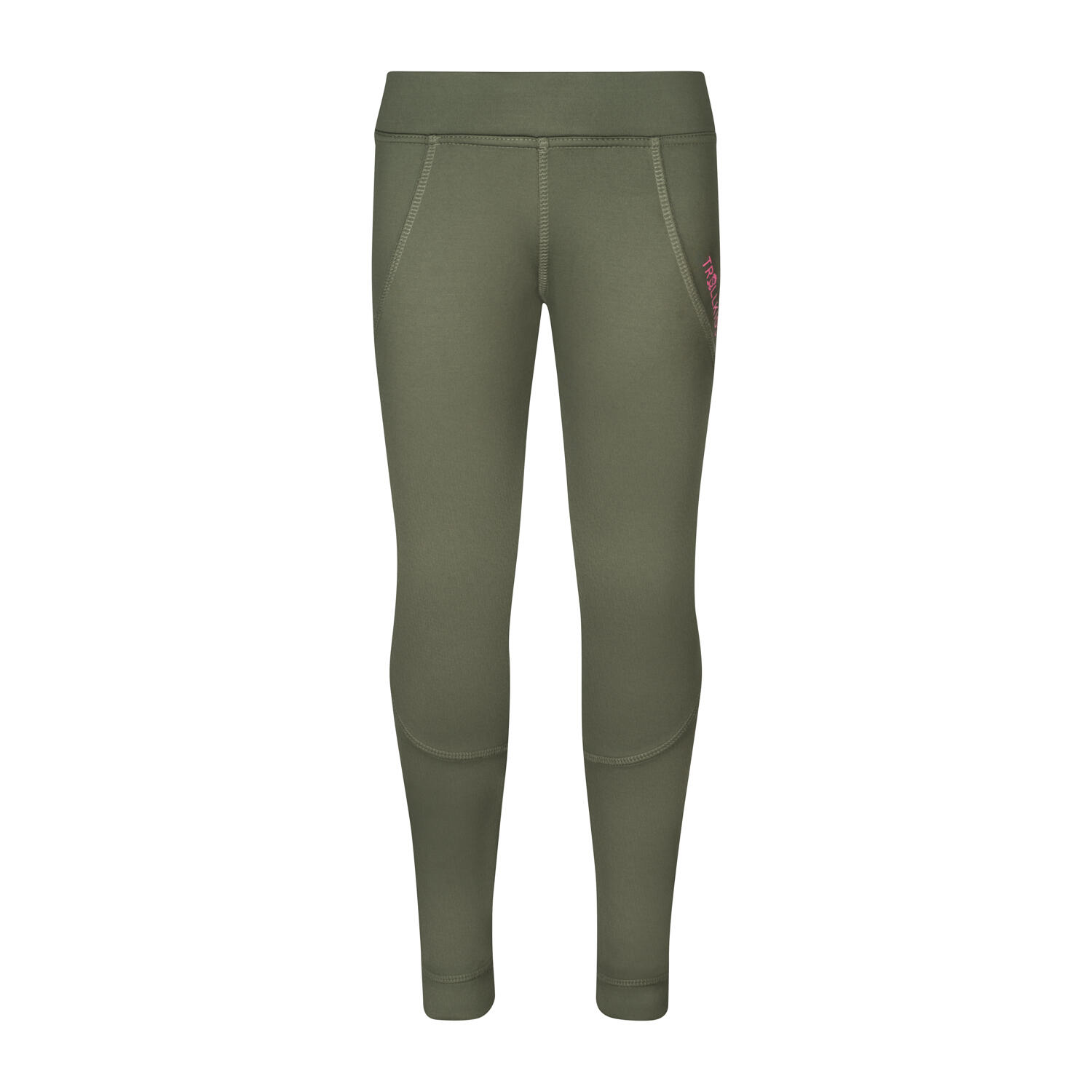 Girls Rondane thermal shorts dark olive green