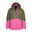 Veste 3 en 1 pour fille Skanden Olive foncé/Magenta clair