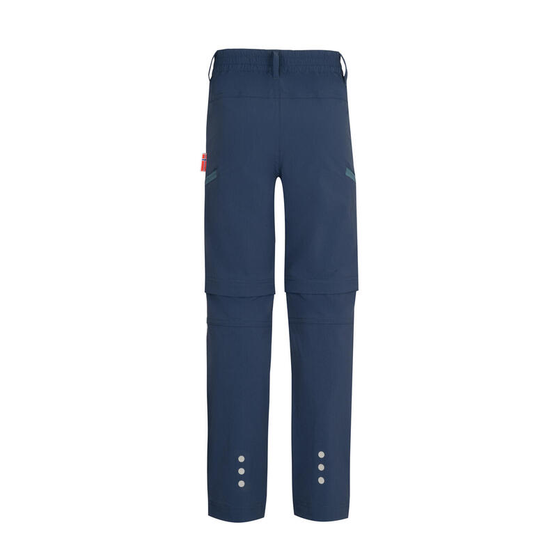 Pantalon de trekking pour enfants Kjerag Zip Off Mystik bleu/bleu acier