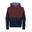 Kinder Hoodie RONDANE Kastanienbraun/Stahlblau/Mystik Blau