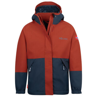 Kinder 3-in-1-Funktionsjacke Kjerak Helle Beere/Dunkeltürkis/Madeira blau