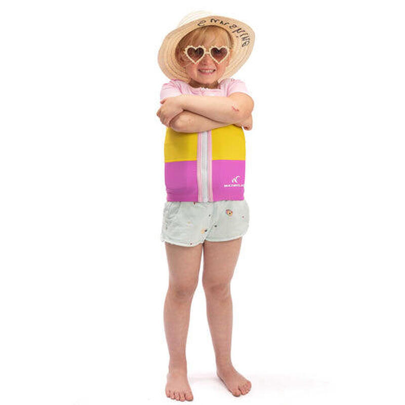 Monaco Badeanzug Mädchen - UV-beständige Schwimmweste mit Ärmel - Kinder