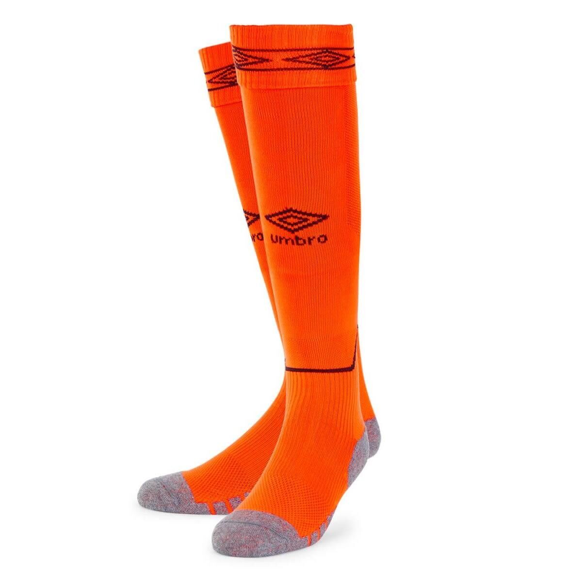 UMBRO Childrens/Kids Diamond Football Socks (Shocking Orange/Black)