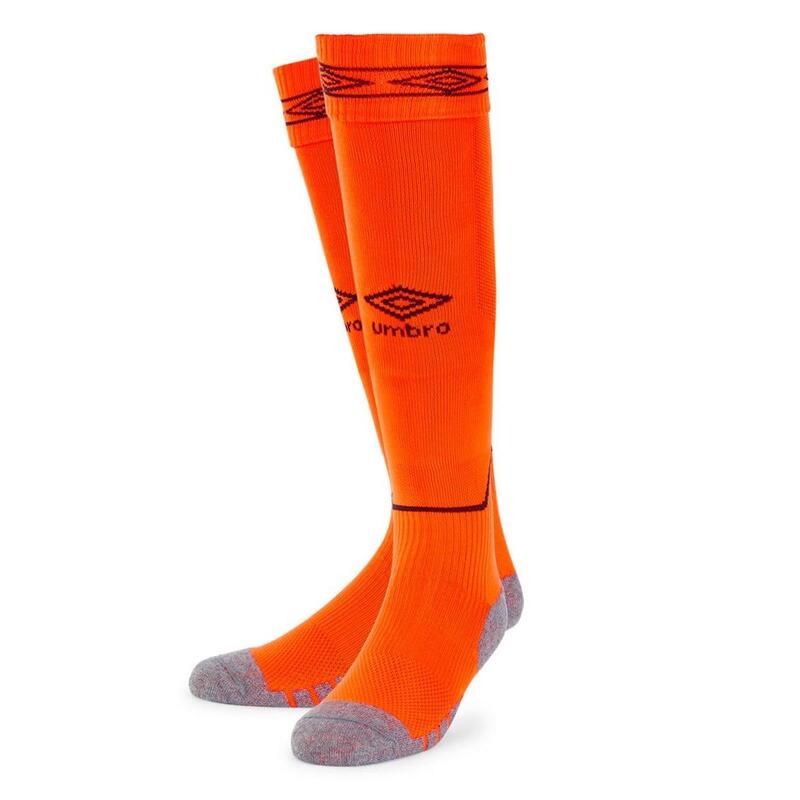 Chaussettes de foot DIAMOND Enfant (Orange shocking/Noir)