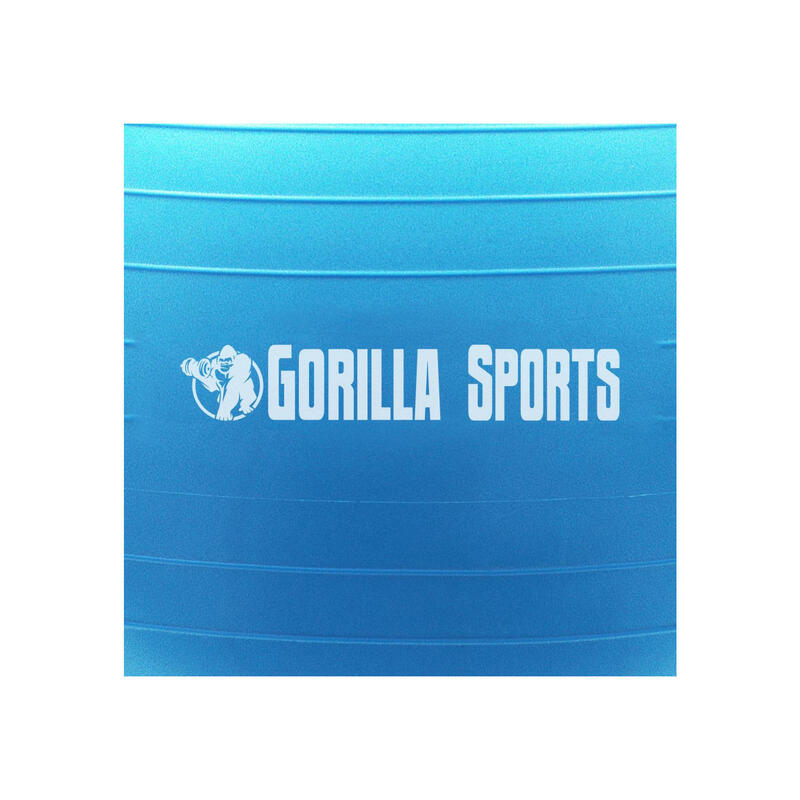 Piłka do ćwiczeń Gorilla Sports niebieska 55cm