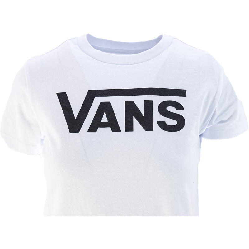 Camiseta de manga corta Vans Flying V Crew, Blanco, Mujer