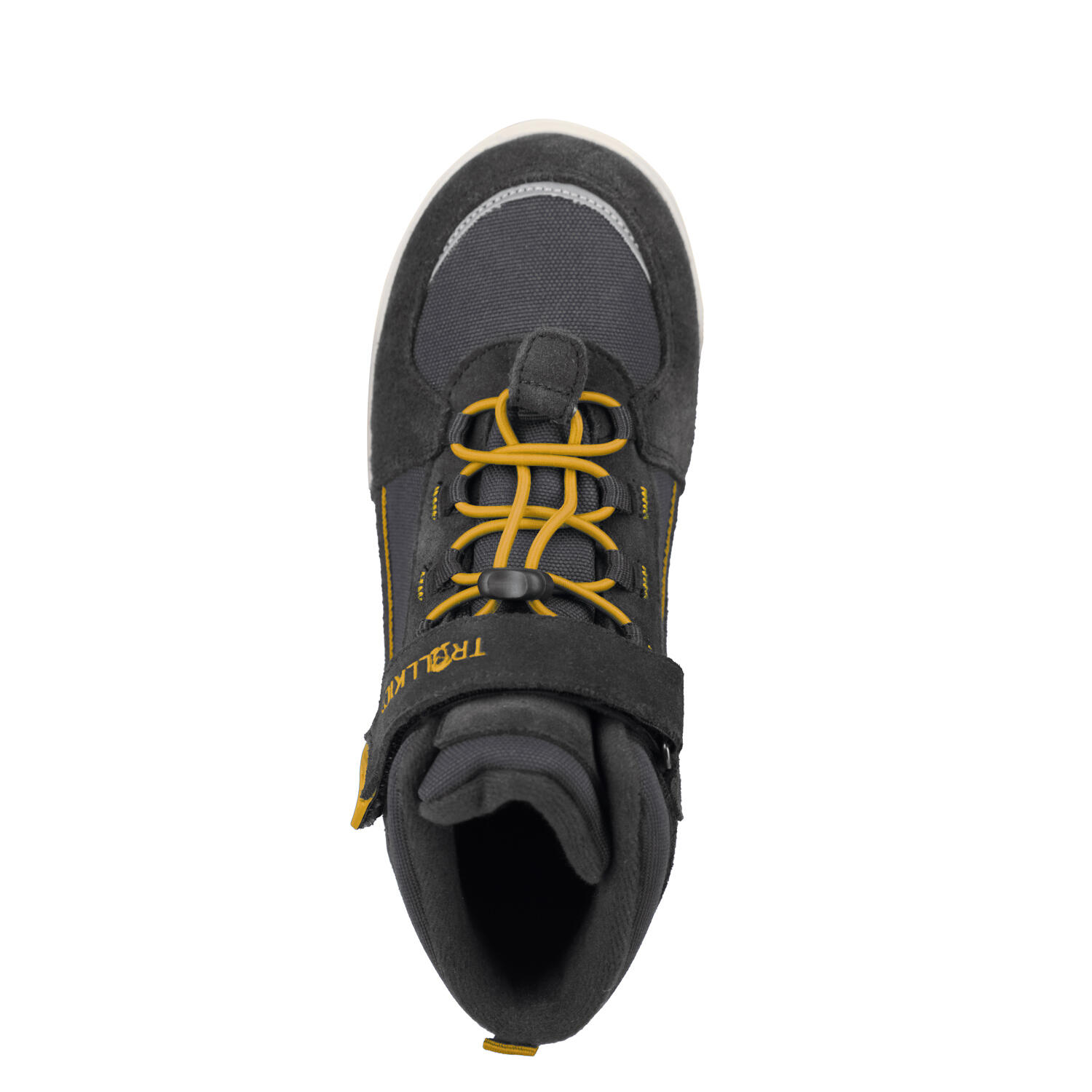 Kinder Schuhe GRYLLEFJORD Anthrazit/goldenes Gelb 3/5