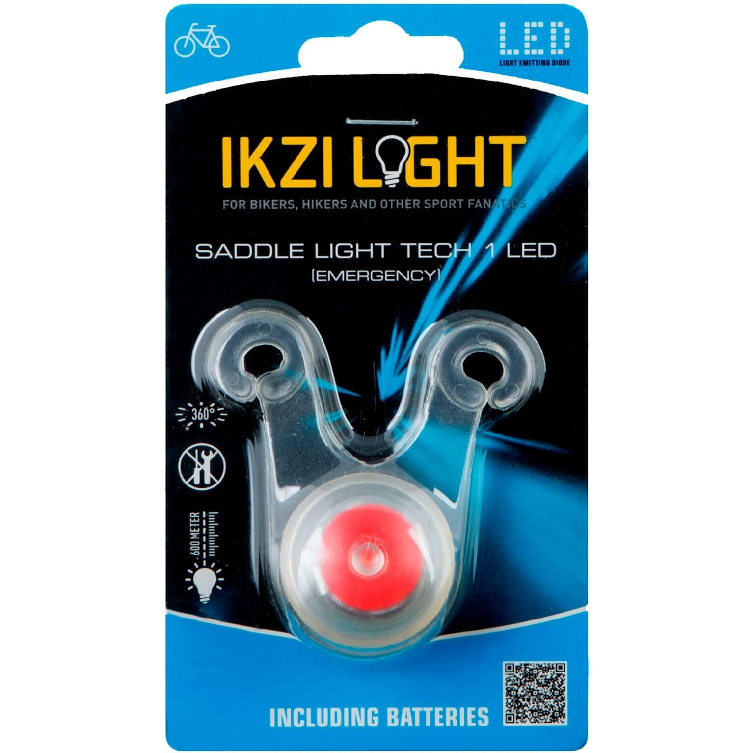 Light achterlicht rond batterij zadelbrug rood 3/4