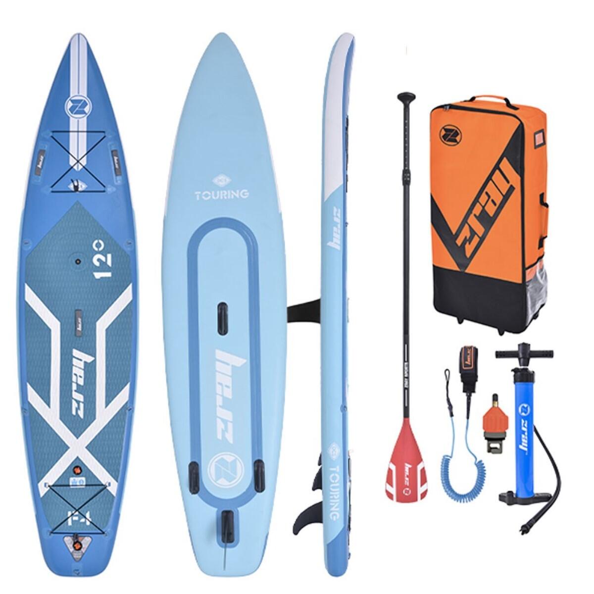 Zray - Sup Gonflable Fury 4 Dropstitch Tts 2 Chambres 12' 365x84x15 Cm (12'x33"x6") - Set De Stand Up Paddle - Bleu - No Size - Decathlon