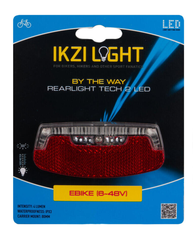 Lekka Tylna Lampka By The Way E-Bike 6-48V 80Mm
