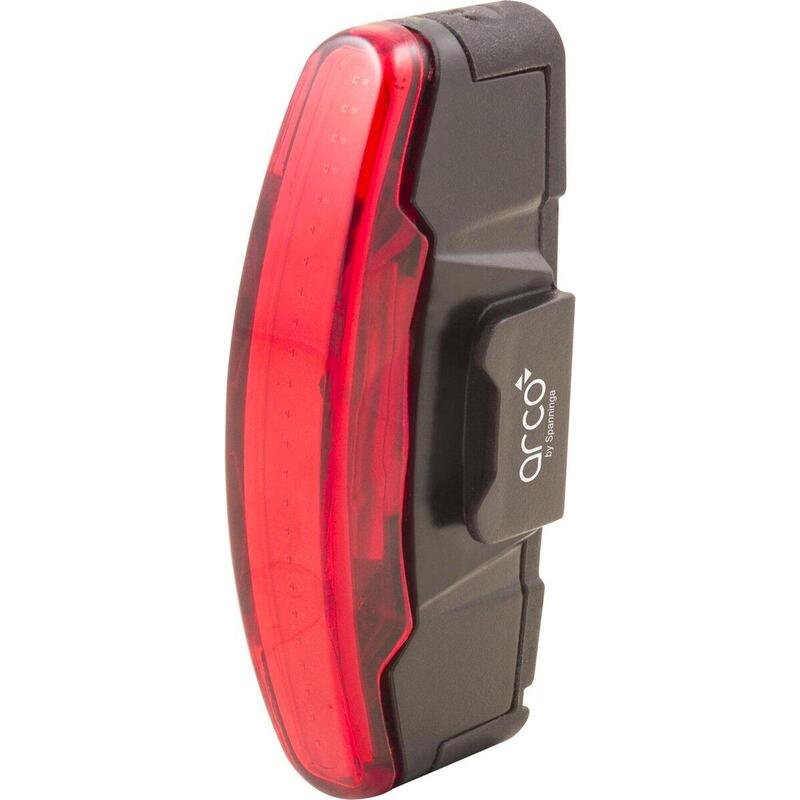 Éclairage vélo USB arrière livré 3 fonctions standard, éco, flash Spanninga Arco