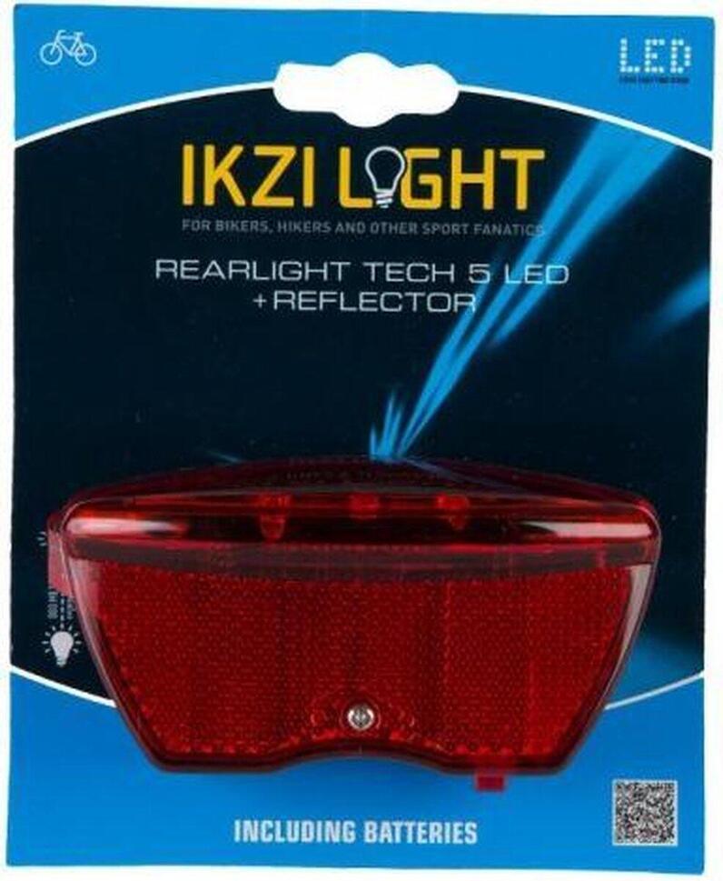 Lekkie Światło Tylne 5 Diod Led Na Baterie 80Mm
