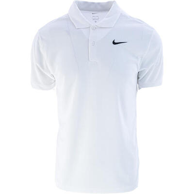T-shirt nike dri-fit tennis polo, wit, mannen