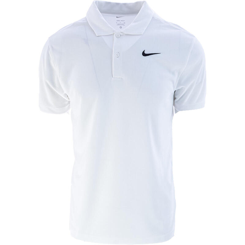 T-Shirt Nike Dri-Fit Tennis Polo, Branco, Homens