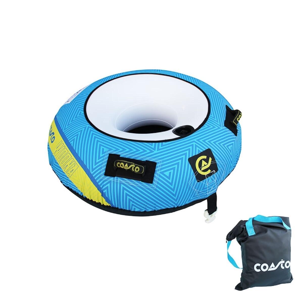 COASTO Boia Insuflável Rebocada WOONA 46" 1 Pessoa - PVC 26G/0.6mm - Azul - Nylon 420D