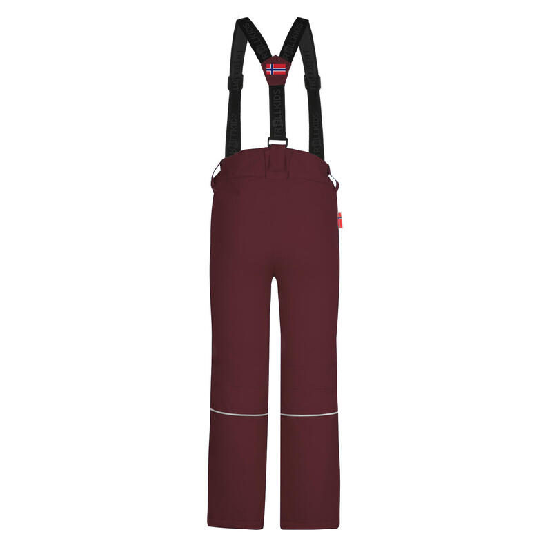 Pantalon de ski enfant Slim Holmenkollen marron