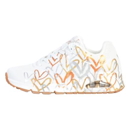 Buty do chodzenia sneakersy damskie Skechers Uno-Metallic Love
