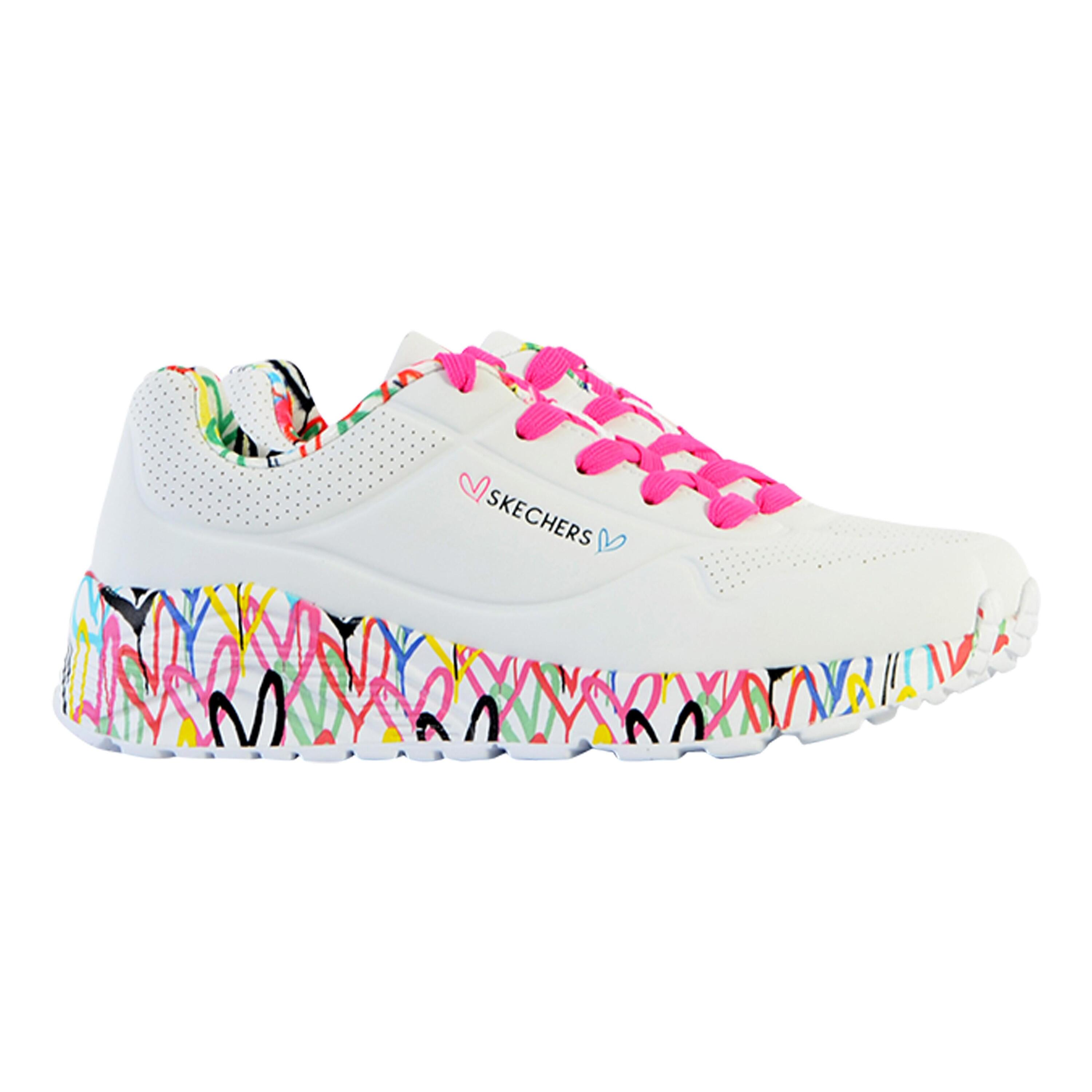Basket Basse à Lacets Skechers Juniors Uno Lite-Lovely Luv - Enfant 3/5