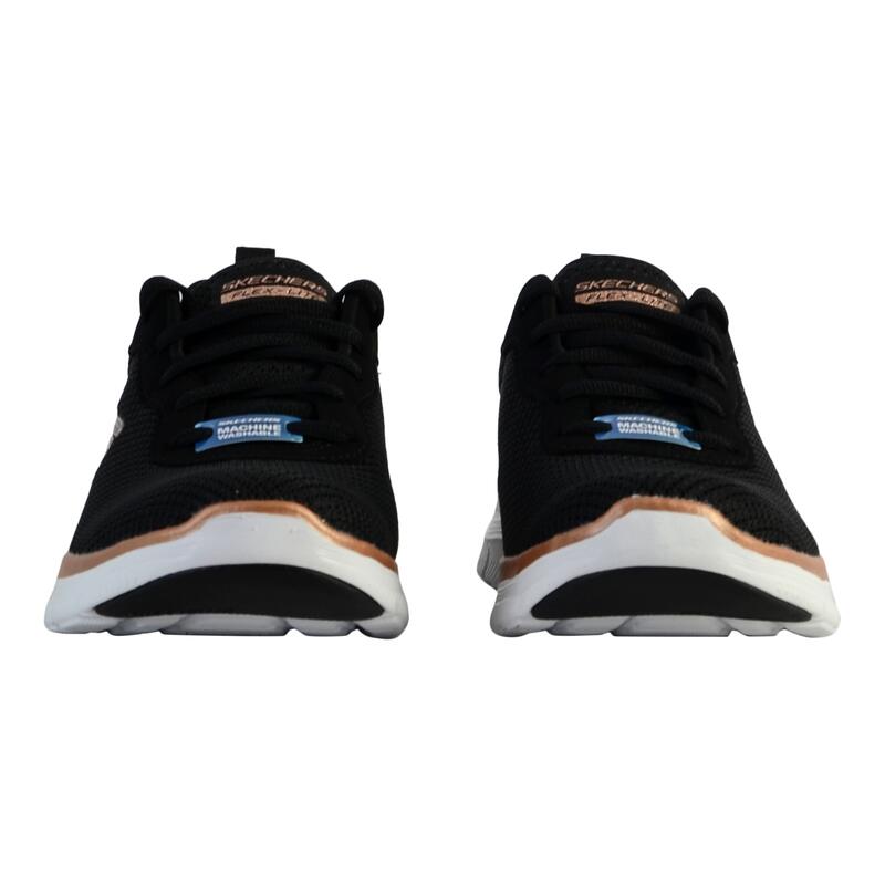 Zapatillas Deportivas Caminar Mujer Skechers 149303_BKRG Negras con Cordones