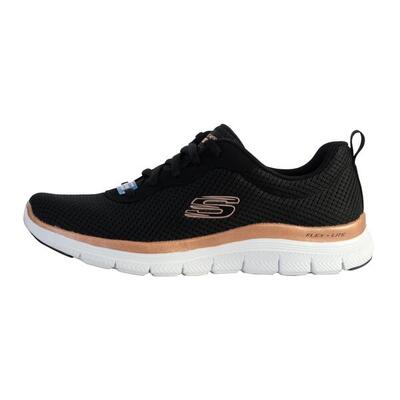 Skechers flex appeal 4.0 brilliant view lifestyle-schoenen voor dames, zwart/gou