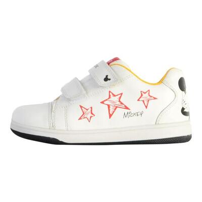 Sneakers geox model b new flick boy a kleur wit