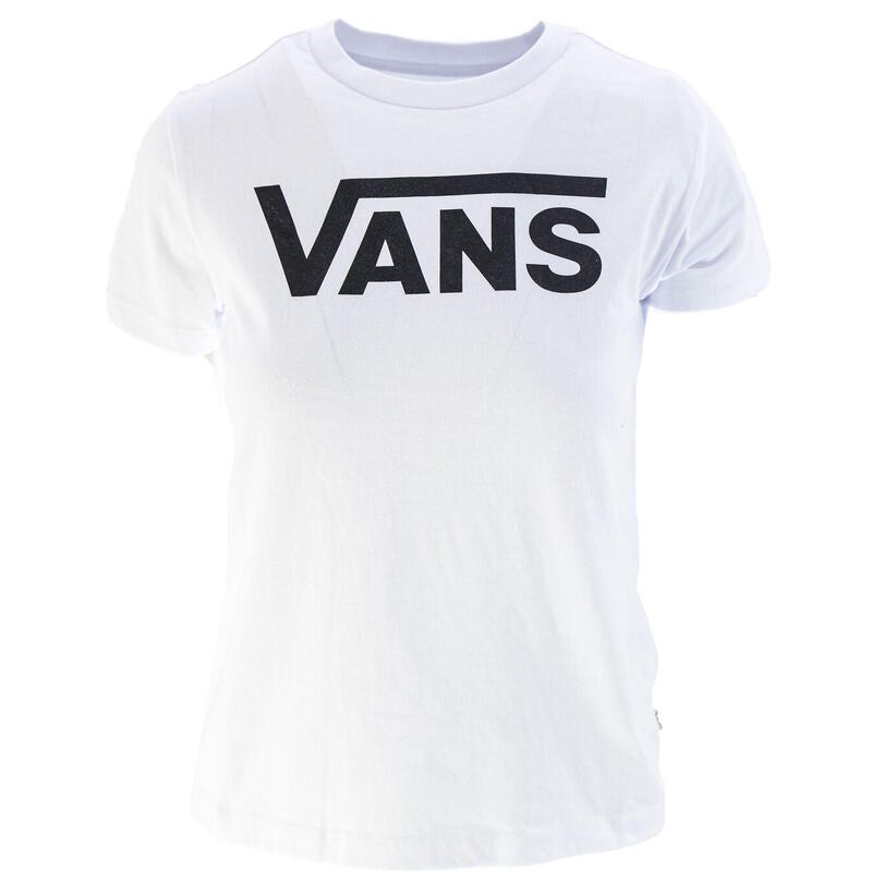 Camiseta de manga corta Vans Flying V Crew, Blanco, Mujer