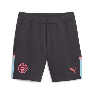 Manchester city casuals voetbalshort puma dark navy hero blue black