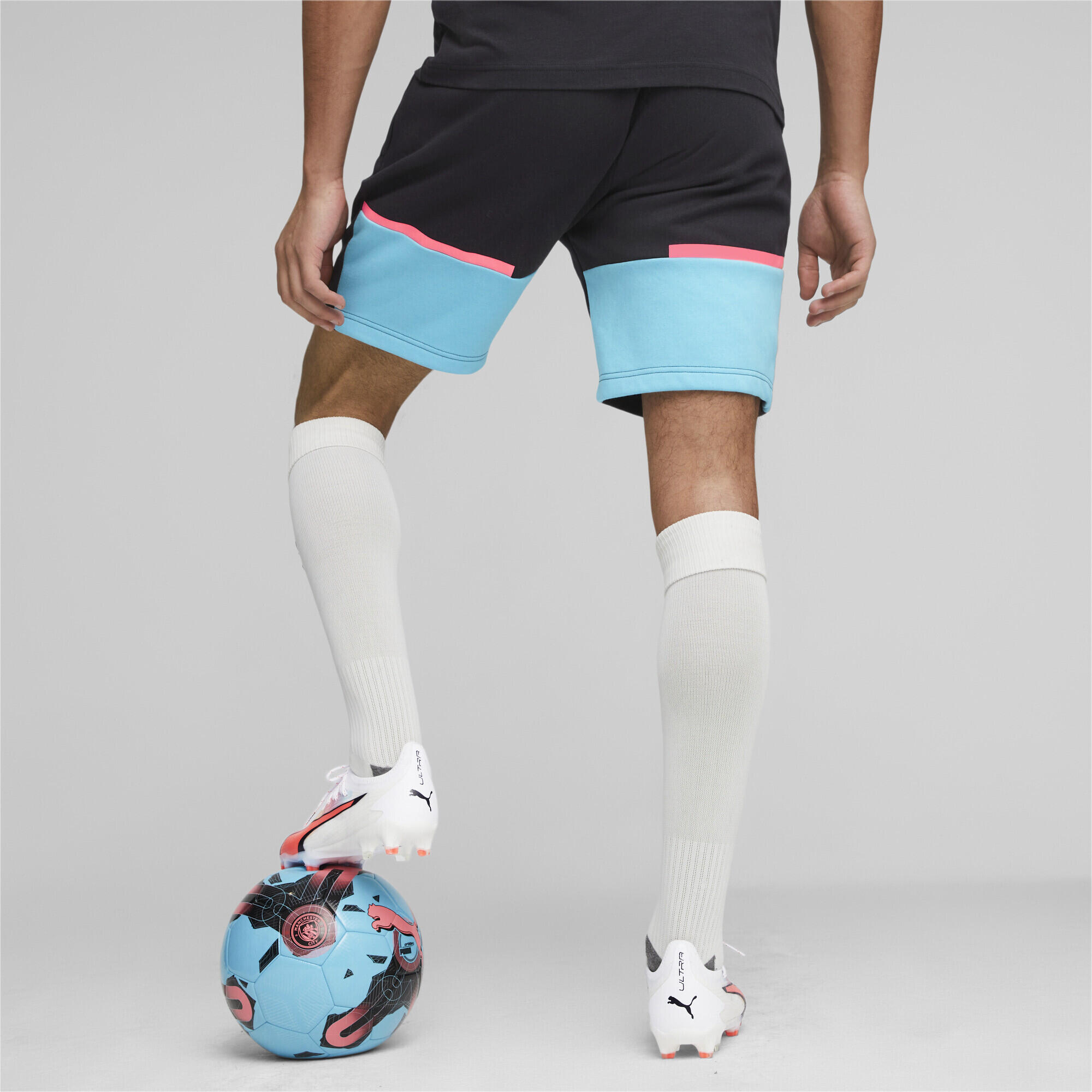 Shorts de fútbol Manchester City Casuals PUMA Dark Navy Hero Blue Black 4/6