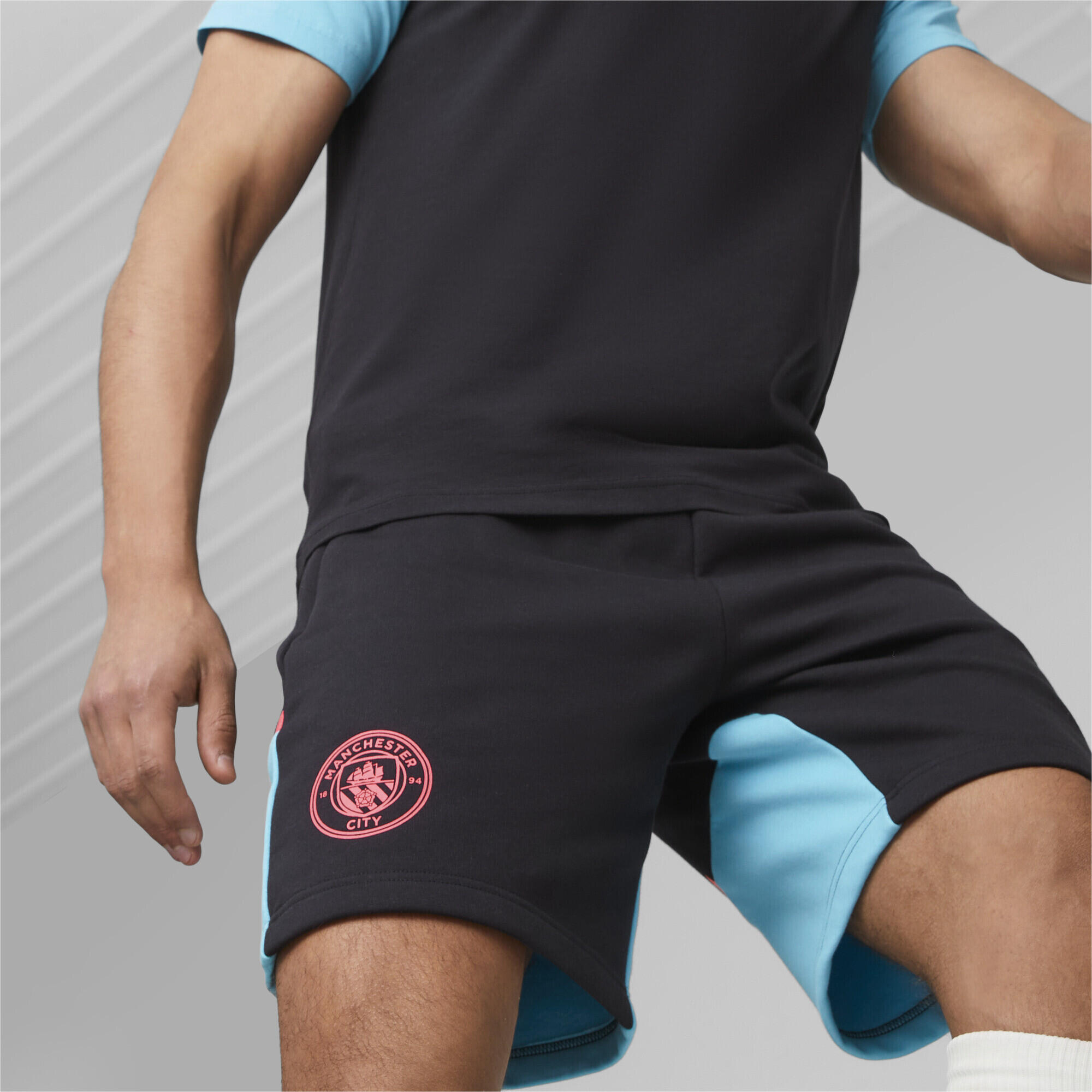 Shorts de fútbol Manchester City Casuals PUMA Dark Navy Hero Blue Black 3/6