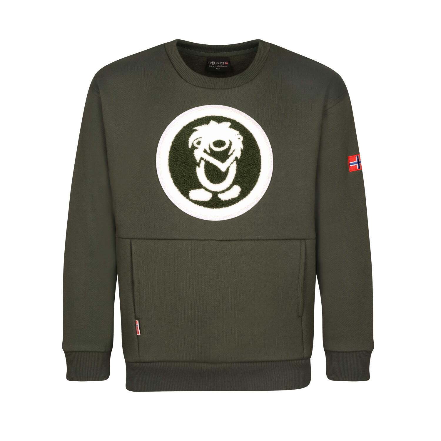 Ivy green Trolltunga children's sweatshirt