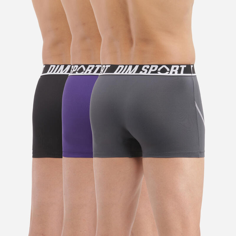 Lot de 3 Boxers Homme Dim Sport