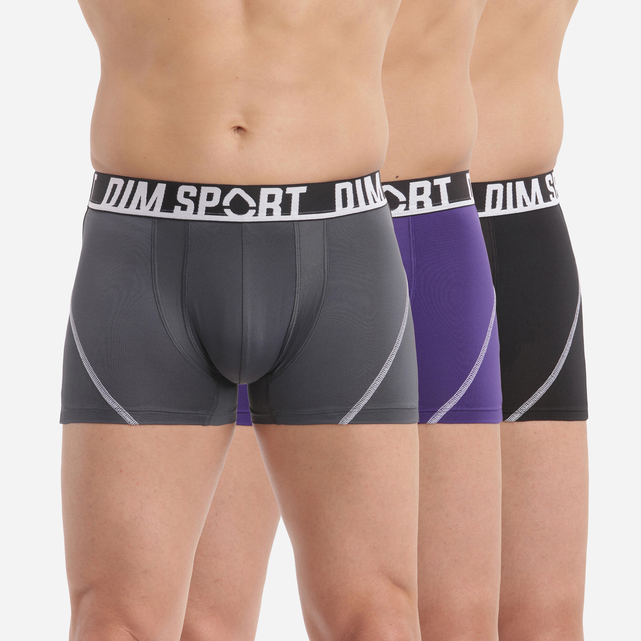 Lot de 3 Boxers Homme Dim Sport