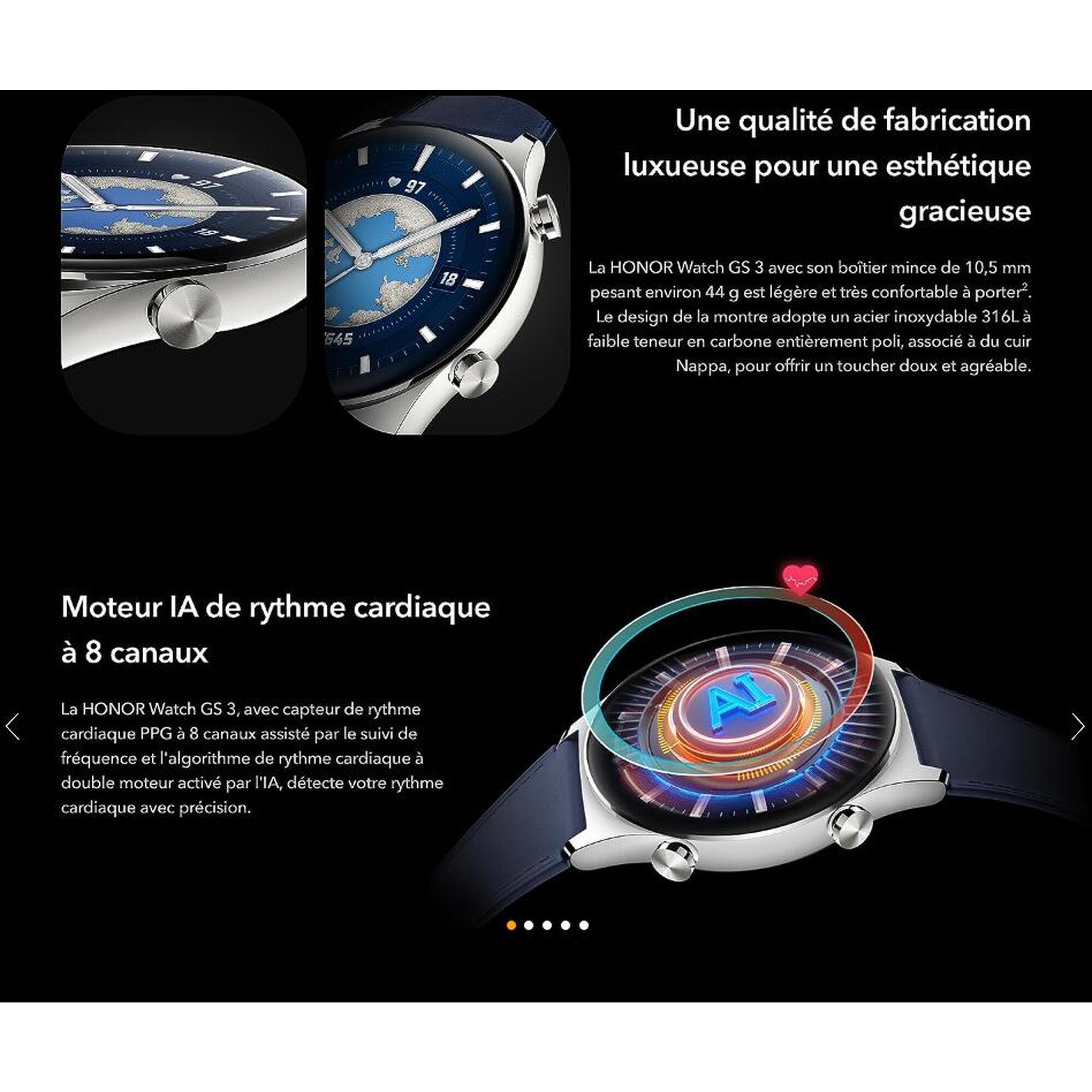 Montre connectée Cardio Multisports HONOR WATCH GS 3 BLUE HONOR