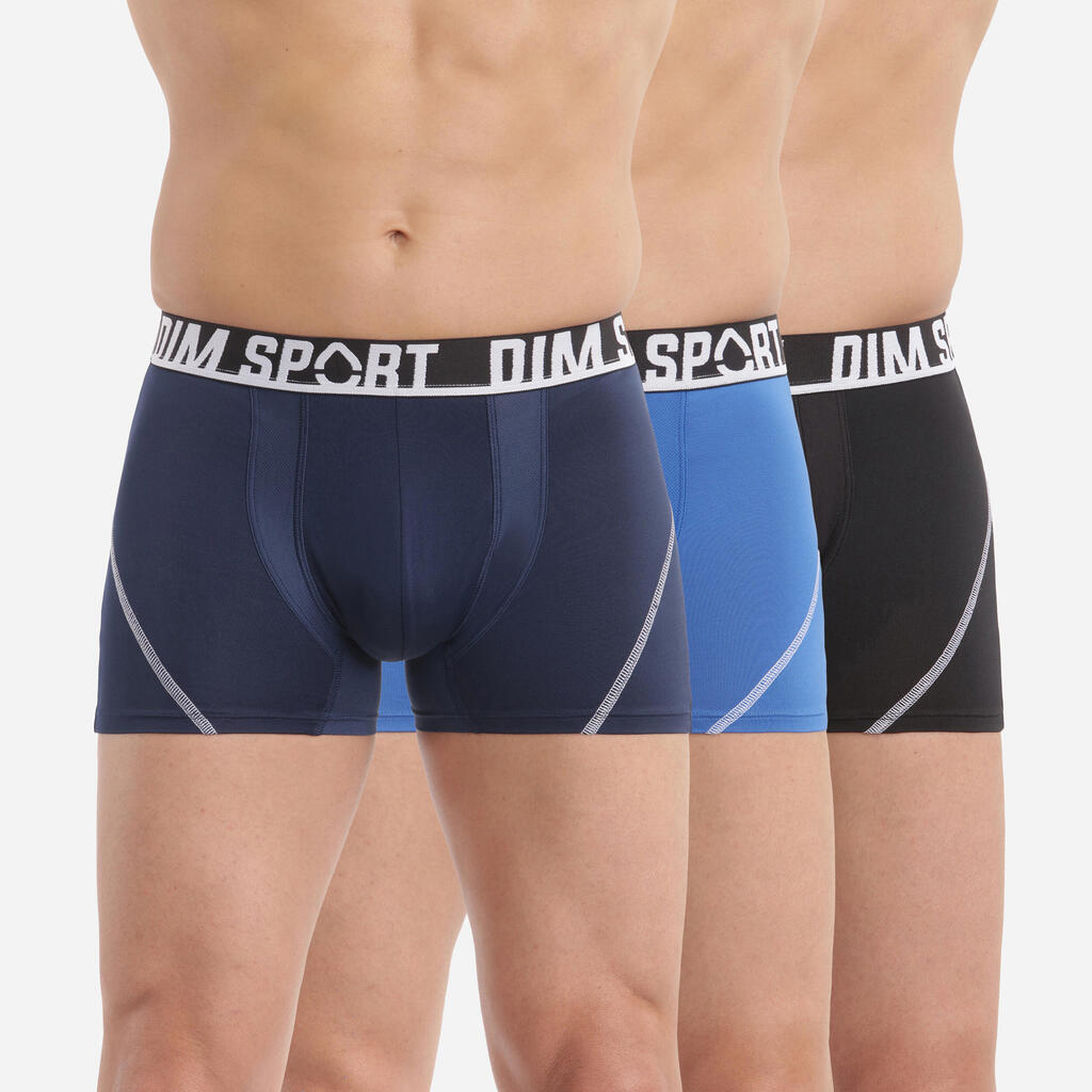 Pack of 3 Boxers DIM Microfibre Sport