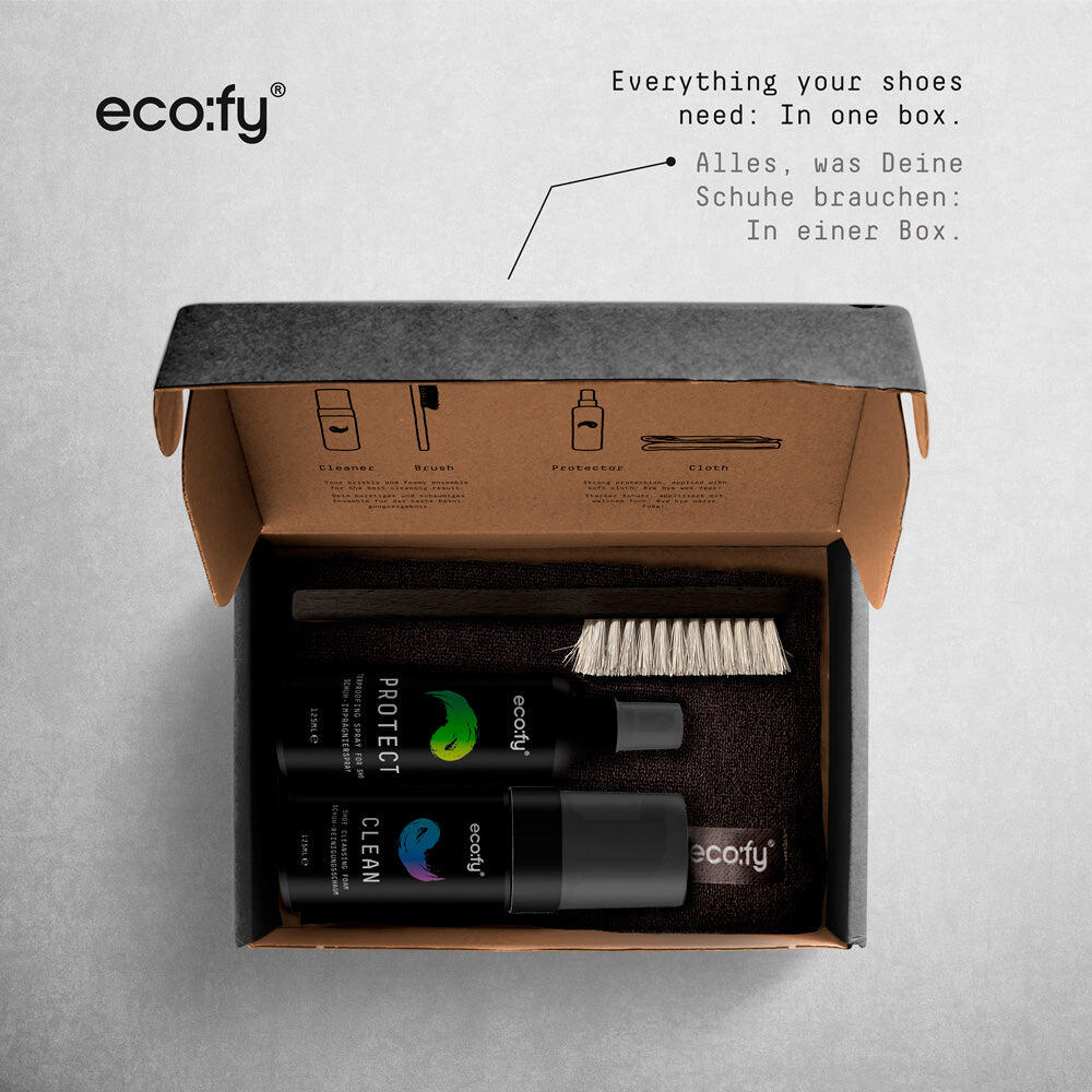 Kit d'entretien pour chaussures • kit de nettoyage avec produit imperméabilisant 3/5