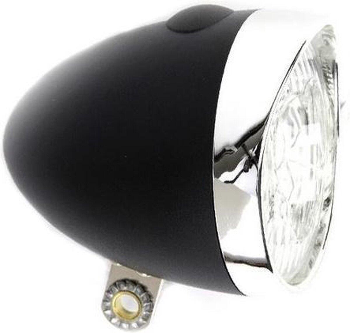 Ikzi Faro Bici Retro LED Nero a Batterie. 3/3
