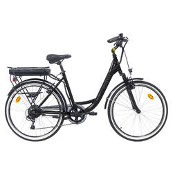 Le Petit Bonheur, vélo électrique pour femme, 26 pouces, 6 vitesses, noirL