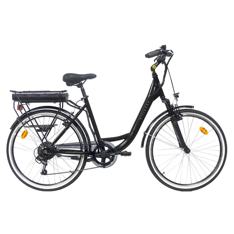 Le Petit Bonheur, elektrisches Damenfahrrad, 26 Zoll, 6 Gang, schwarz