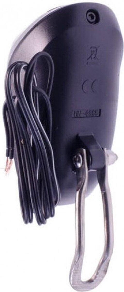 Simson Front Fork Headlight LED Black Hub Dynamo on Map 3/4