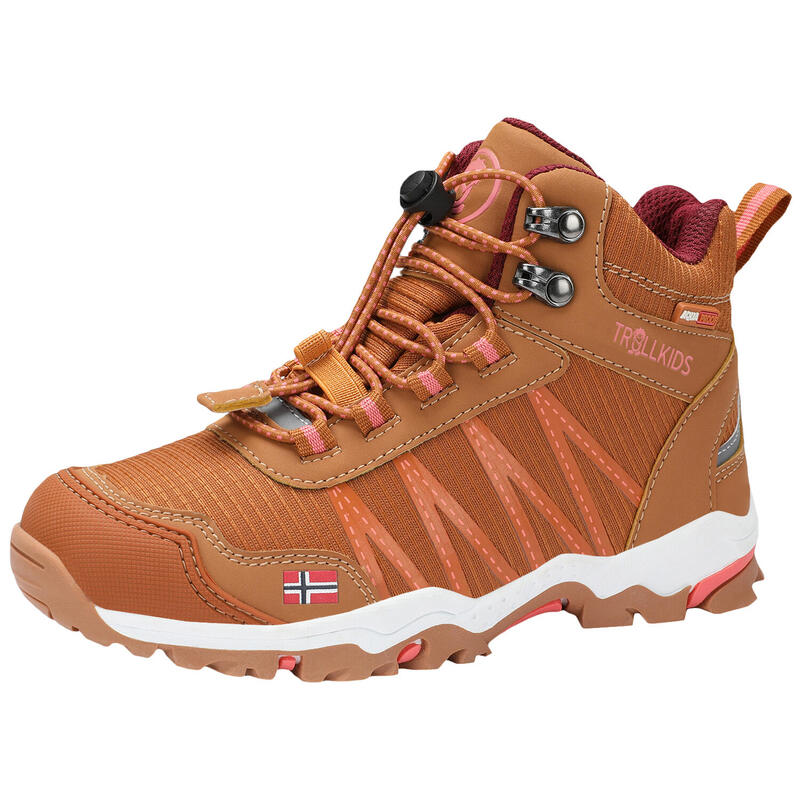 Chaussures de randonnée enfant Trolltunga marron/orange foncé