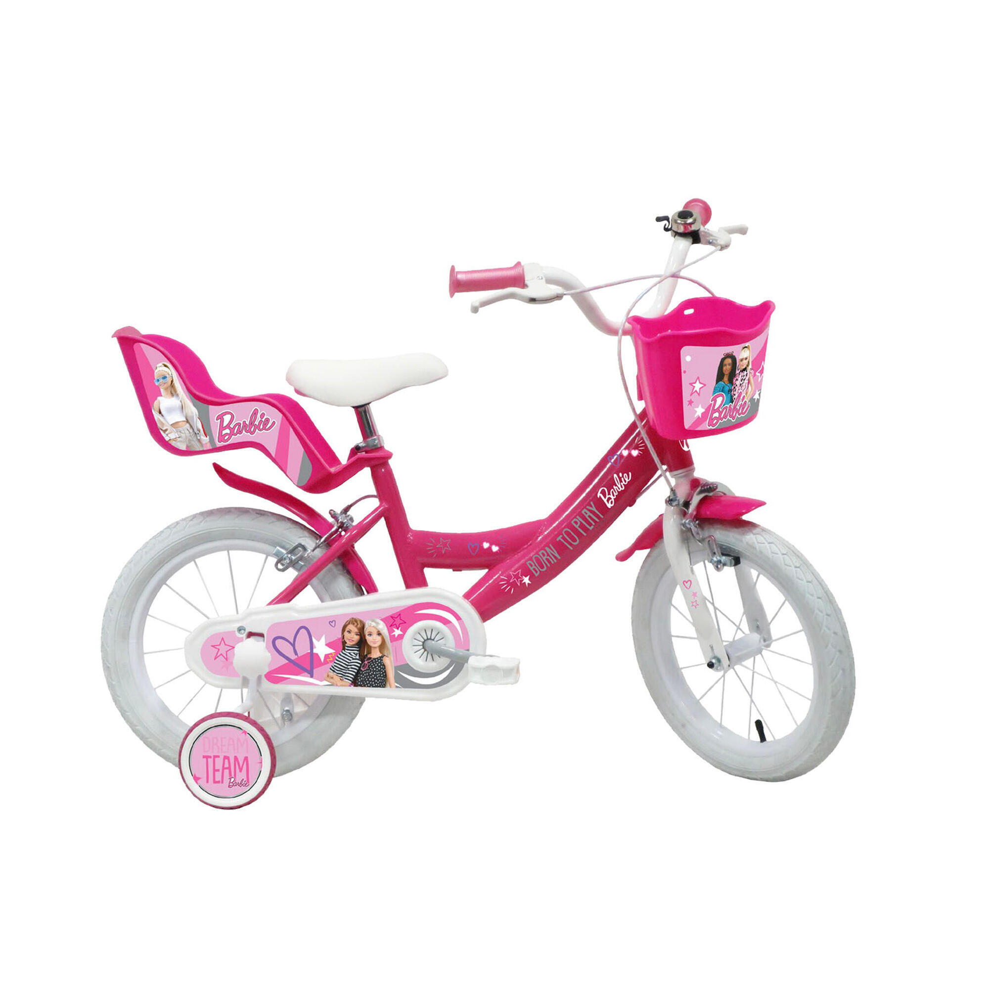 Bicicleta Infantil para Meninas 14" Barbie 3 a 6 anos