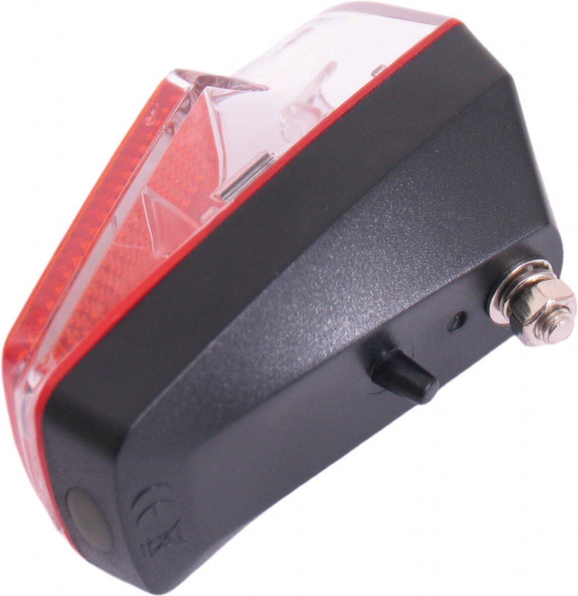 Achterlicht Spatbord Vida - 1 Led - Inclusief Batterijen (Bulk Verpakking) 3/4