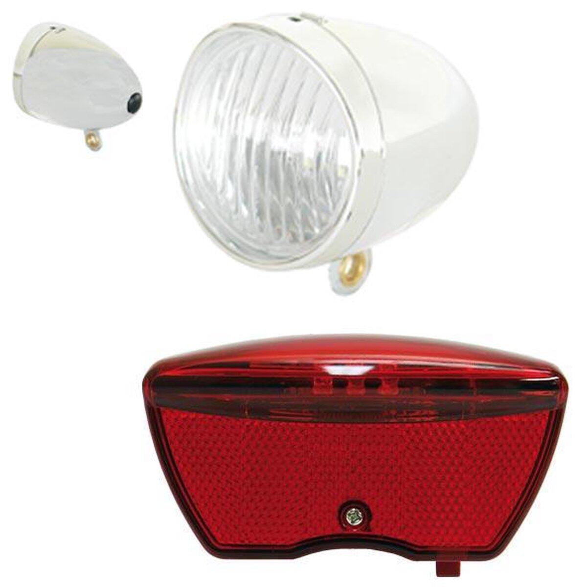 Éclairage Éclairage Retro LED Batterie en argent rouge 3/4