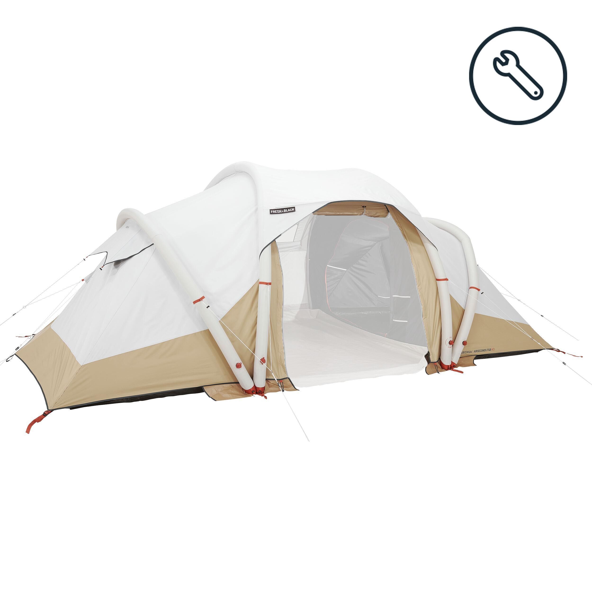 QUECHUA REFURBISHED FLYSHEET - SPARE PART FOR THE AIR SECONDS 4.2 TENT-A GRADE