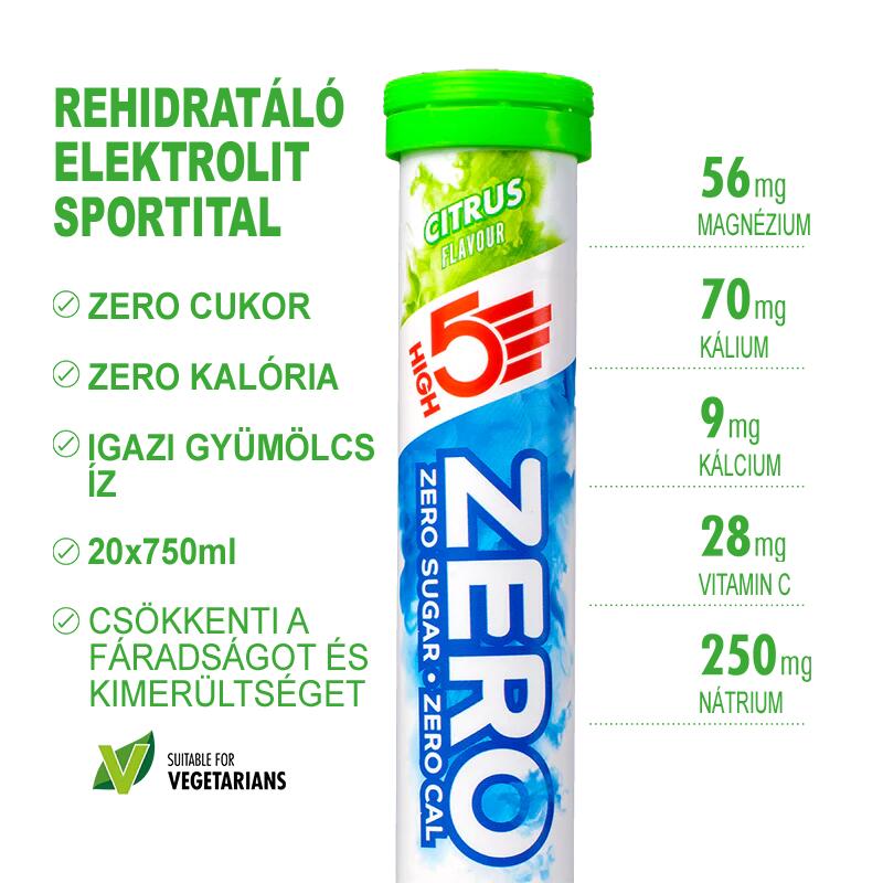 ZERO Sport electrolyte pezsgőtabletta 20db, Citrus íz