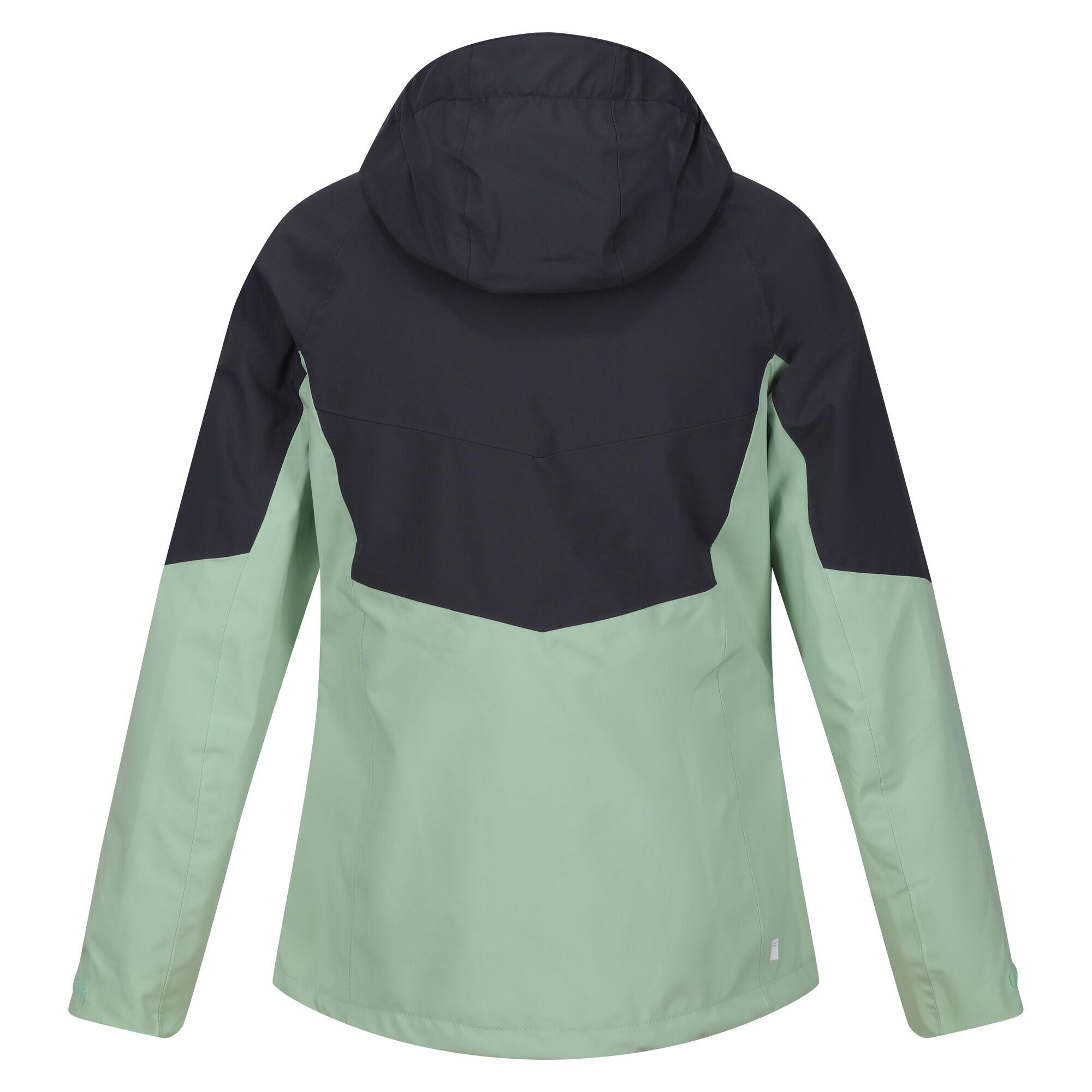 Chubasquero Senderismo mujer Regatta Wentwood VIII, verde salvia 2/5